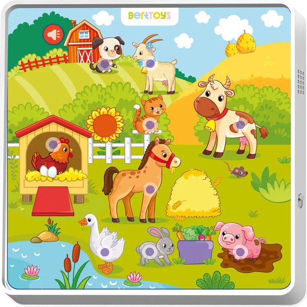 Развивающая игра BertToys Говорящие пазлы. Животные фермы / FD80