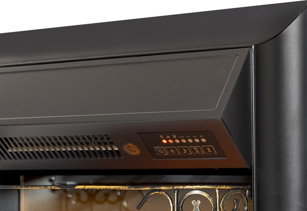 Каминокомплект Смолком Brighton STD-ASP Fobos FX M Black RC (махагон коричневый антик)