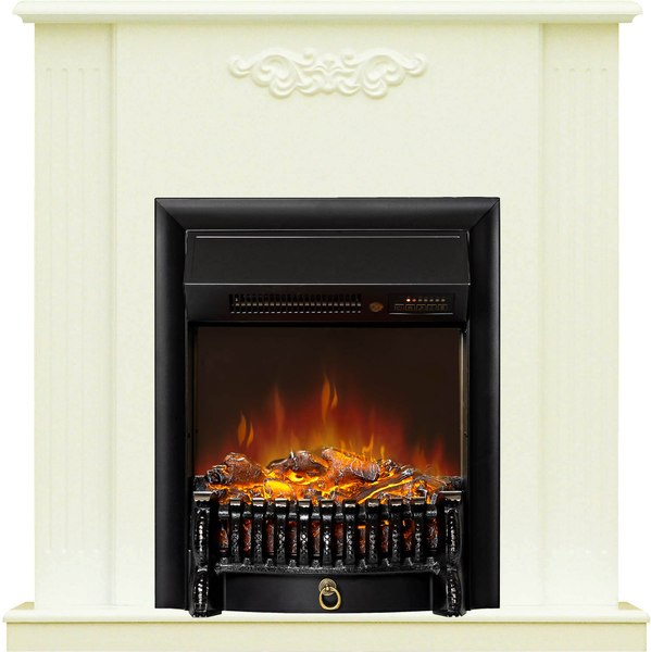 Каминокомплект Смолком Lumsden STD-ASP Fobos FX M Black RC (белый ваниль)