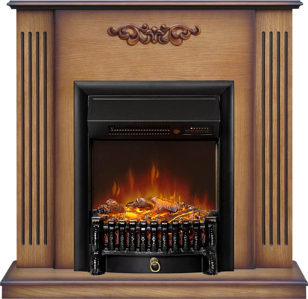 Каминокомплект Смолком Lumsden STD-ASP Fobos FX M Black RC (дуб антик)
