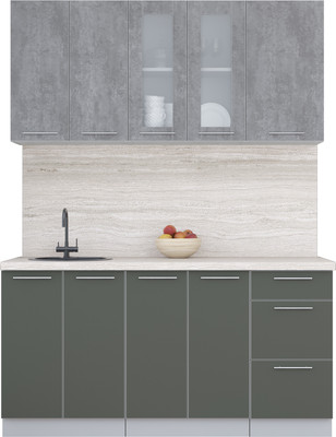 

Кухонный гарнитур, Мила Пластик 1.6 Б