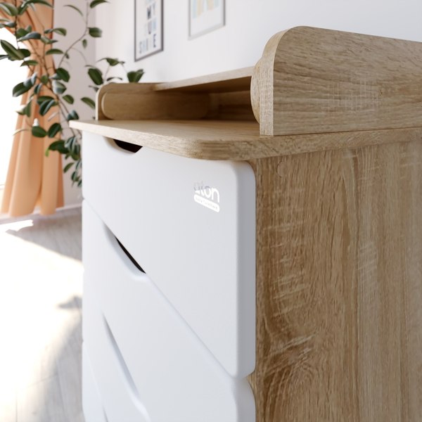 Комод пеленальный Атон Сириус Wood 604 ПВХ (дуб сонома)