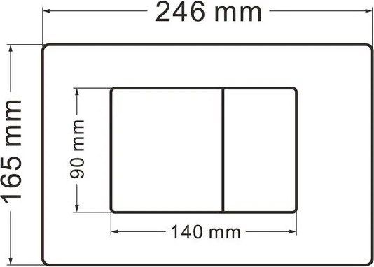 Унитаз подвесной с инсталляцией Abber Rechteck AC1201-AC0105-AC0120RG (с кнопкой смыва)
