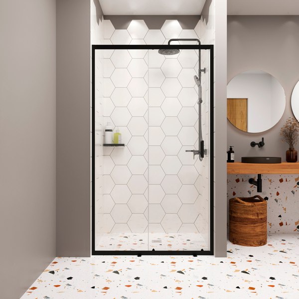 Купить Душевая дверь Domani-Spa DoorCube 110x190 / DS04DCb110L0Cl00.Gt-Black в Борисове
