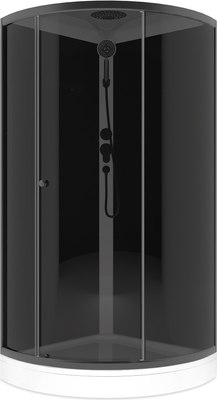 Душевая кабина Domani-Spa Simple 99 90x90 / DS01Sm99LBT00.Gt-V1.2-Black - 