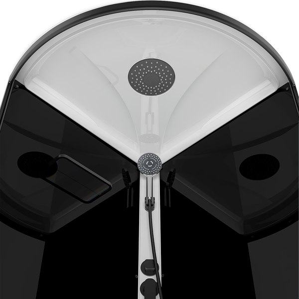 Купить Душевая кабина Domani-Spa Simple 99 90x90 / DS01Sm99LBT00.Gt-V1.2-Black  