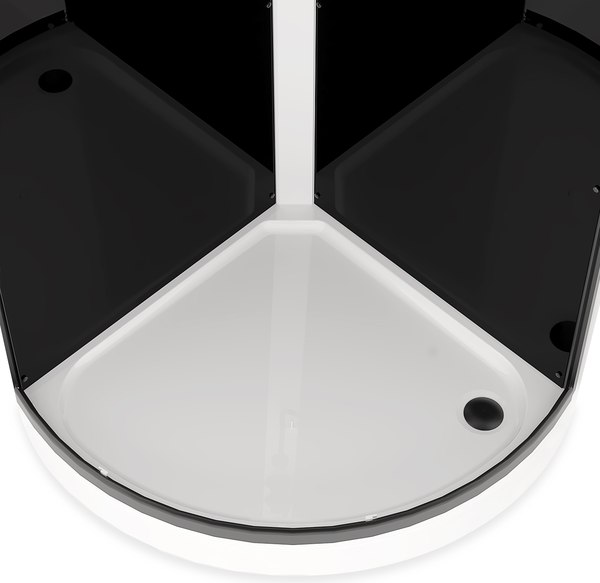 Купить Душевая кабина Domani-Spa Simple 99 90x90 / DS01Sm99LBT00.Gt-V1.2-Black  