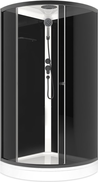 Купить Душевая кабина Domani-Spa Simple 99 90x90 / DS01Sm99LBT00.Gt-V1.2-Black  