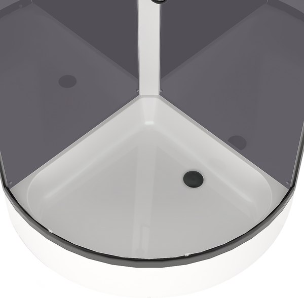 Купить Душевая кабина Domani-Spa Simple 99 Mid 90x90 / DS01Sm99MGrCl00.Gt-V1.2-Black  