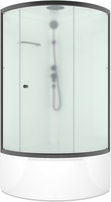 Душевая кабина Domani-Spa Simple 99 High 90x90 / DS01Sm99HWM00.Gt-V1.2-Black - 