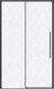 Душевая дверь Grossman Galaxy 110x195 / 1/2.K33.01.11L.21.02 (черный матовый/стекло шиншилла) - 
