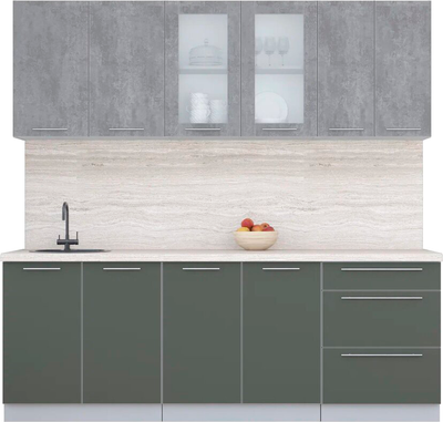 

Кухонный гарнитур, Мила Пластик 2.2 Б