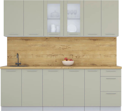 

Кухонный гарнитур, Мила Пластик 2.3 Б