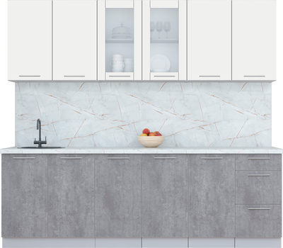 

Кухонный гарнитур, Мила Пластик 2.4 Б