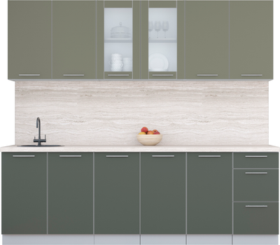 

Кухонный гарнитур, Мила Пластик 2.4 Б