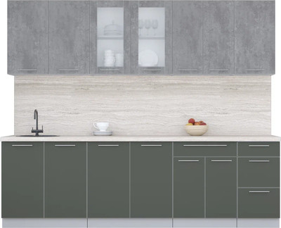 

Кухонный гарнитур, Мила Пластик 2.6 Б