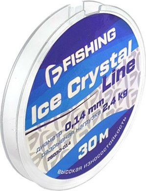 Леска монофильная F-Fishing Ice Crystal Line 30м 0.14мм / F26030-014
