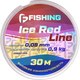 Леска монофильная F-Fishing Ice Red Line 30м 0.08мм / F27030-008 - 