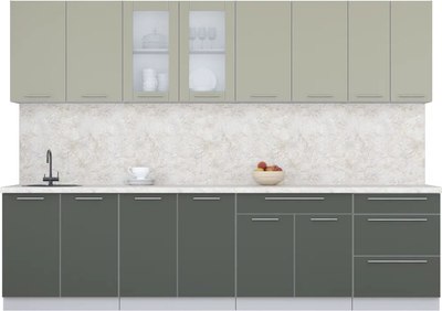 

Кухонный гарнитур, Мила Пластик 3.0 Б