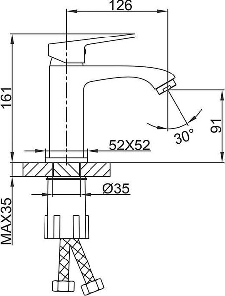 Смеситель Frap F1076-9