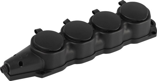 Колодка удлинителя ЭРА KX-4e-B-IP44 / Б0068394