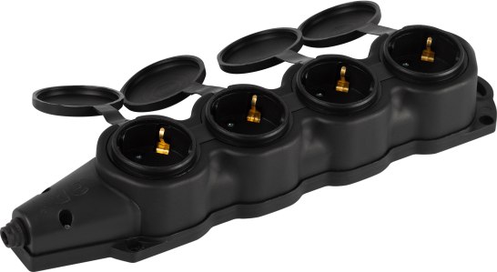 Колодка удлинителя ЭРА KX-4e-B-IP44 / Б0068394