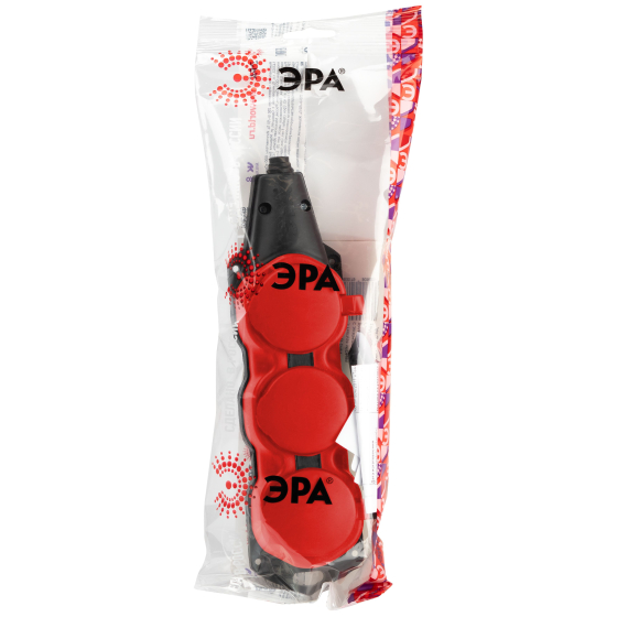 Колодка удлинителя ЭРА KX-3e-RED-IP44 / Б0068393 — фото 6