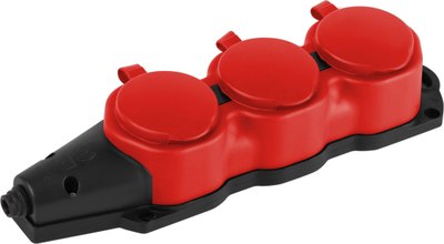 Колодка удлинителя ЭРА KX-3e-RED-IP44 / Б0068393 - 