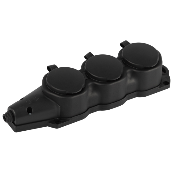 Колодка удлинителя ЭРА KX-3e-B-IP44 / Б0068453