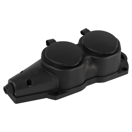 Колодка удлинителя ЭРА KX-2e-B-IP44 / Б0068451