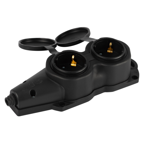 Колодка удлинителя ЭРА KX-2e-B-IP44 / Б0068451 — фото 3