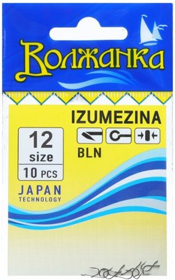 Набор крючков рыболовных Волжанка Izumezina / SW-002-12 (10шт) - 