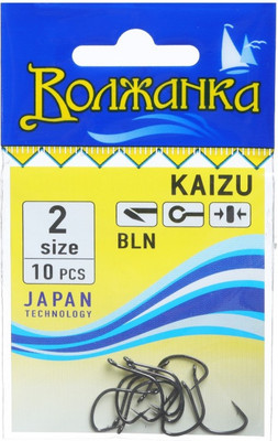 Набор крючков рыболовных Волжанка Kaizu / SW-003-2 (10шт) - 