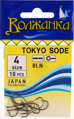 Набор крючков рыболовных Волжанка Tokyo Sode / SW-0011-4 (10шт) -