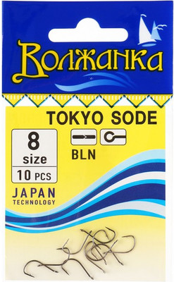 Набор крючков рыболовных Волжанка Tokyo Sode / SW-0011-8 (10шт) -