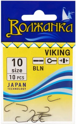 Набор крючков рыболовных Волжанка Viking / SW-115-10 (10шт) - 