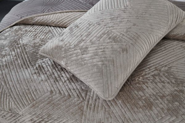 Набор текстиля для спальни Sofi de Marko Патрисия 160x220 / Пок-П-160x220б1 (бежевый 1)