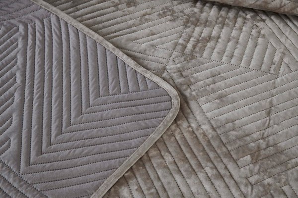 Набор текстиля для спальни Sofi de Marko Патрисия 160x220 / Пок-П-160x220б1 (бежевый 1)