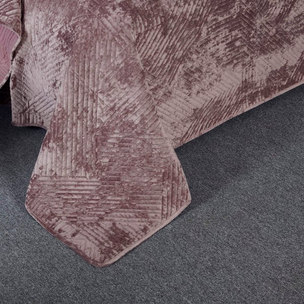 Набор текстиля для спальни Sofi de Marko Патрисия 160x220 / Пок-П-160x220пр1 (пепельная роза 1)