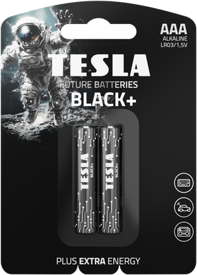 Комплект батареек Tesla Batteries Black+ LR03 2BP (2шт) - 