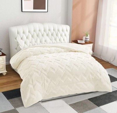 Плед Arya Dahlia Zigzag / 8680943250315 (200x220, кремовый) - 