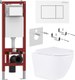 Унитаз подвесной с инсталляцией Asten Readle Zentralmodul AR0601-185W - 