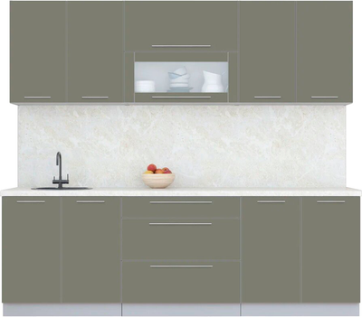 

Кухонный гарнитур, Мила Пластик 2.4 В