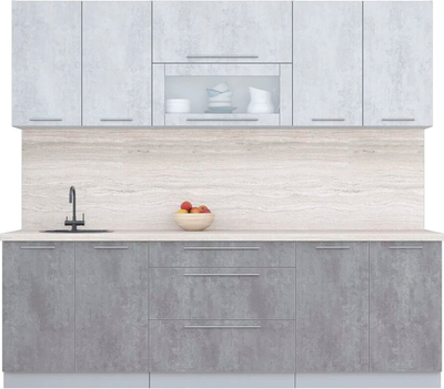 

Кухонный гарнитур, Мила Пластик 2.4 В