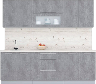 

Кухонный гарнитур, Мила Пластик 2.4 В