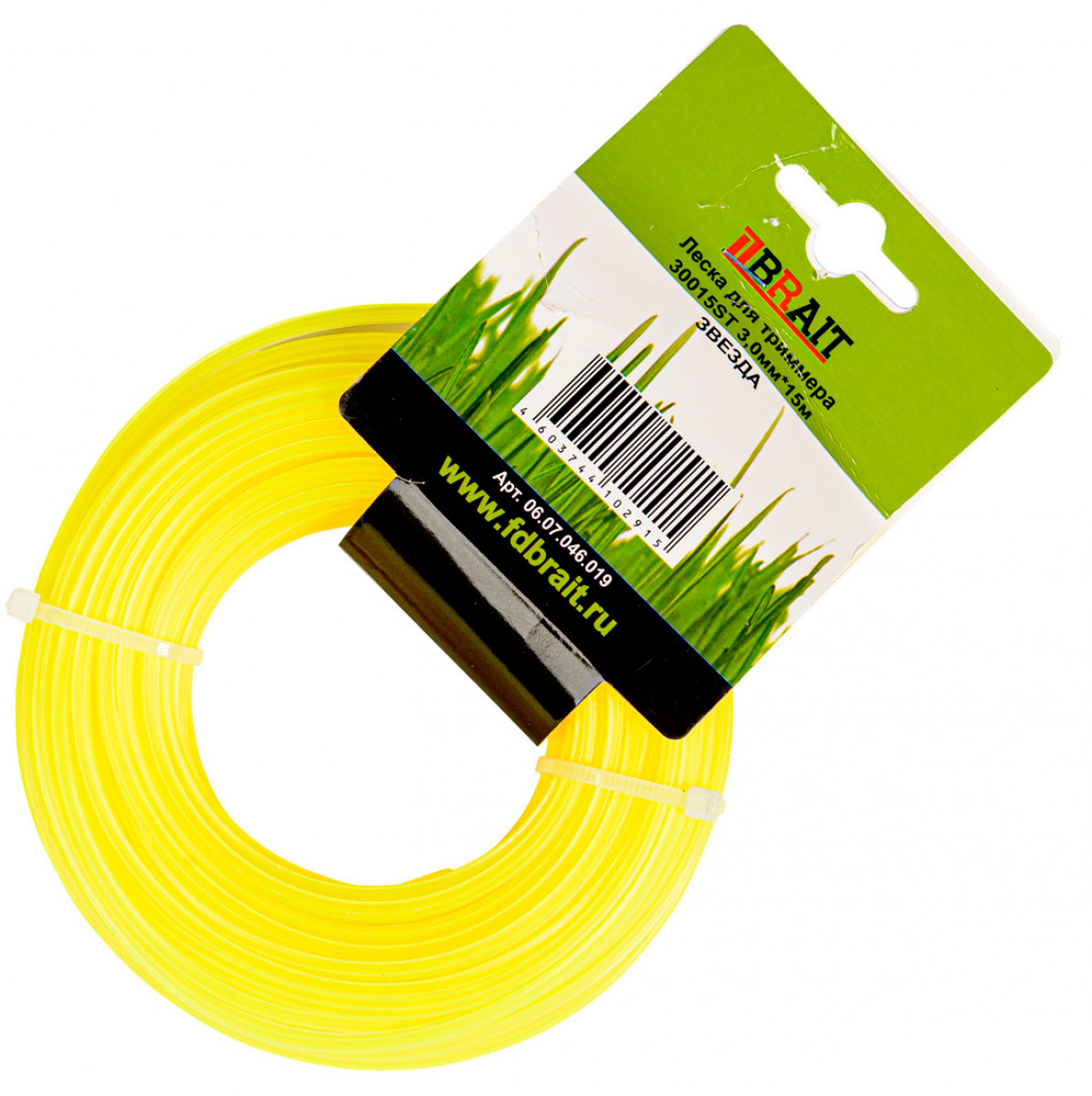 Леска для триммера Brait BR 3.0x15 / 30015ST PRO