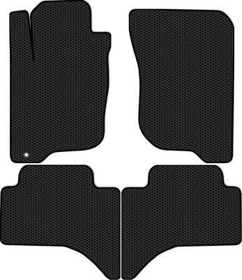 Комплект ковриков для авто Alicosta 0868_1 для Mitsubishi L200 пикап 2005-2016 (EVA соты, черный) - 