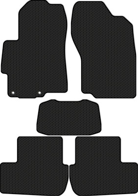 Комплект ковриков для авто Alicosta 0886_1 для Mitsubishi Lancer X седан/хэтчбек 5дв 2007-2016 (EVA соты, черный) - 