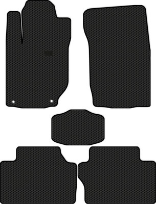 Комплект ковриков для авто Alicosta 2422_1 для Mitsubishi Montero Sport III SUV 2019-н.в. (EVA соты, черный) - 