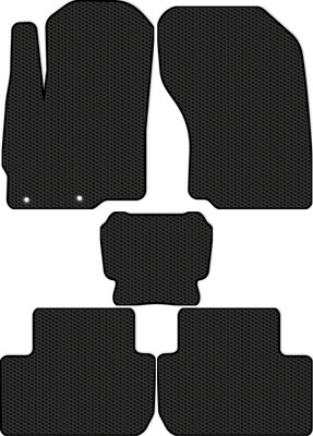 Комплект ковриков для авто Alicosta 0892_1 для Mitsubishi Outlander III SUV/GFOW/GFOW/GGOW 2012-н.в. (EVA соты, черный) - 